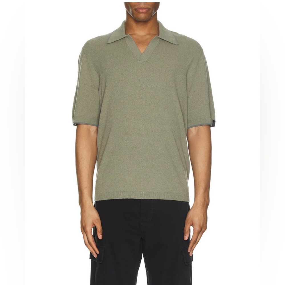NWT rag & Bone Men's ‘Johnny Zuma
Toweling Polo’ in XXL 🍂🍃 Textured Versatility